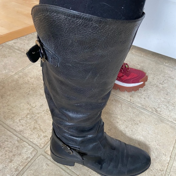 Cuoio Black Leather Knee Riding Boots, size 38 - Picture 5 of 15
